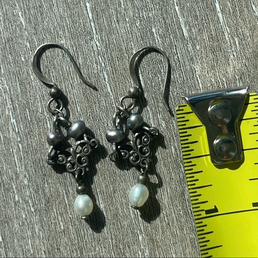 Dangly Pearl-like Earrings